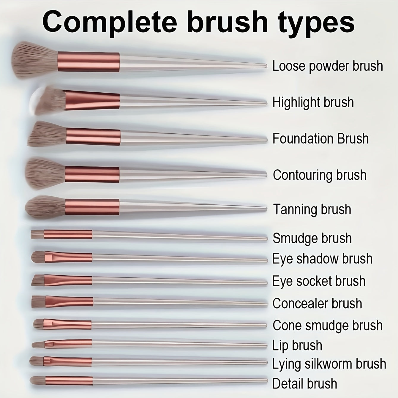 16pcs Makeup Brush Set, Including 3pcs Black Triangle Shaped Powder Puff Set for Loose Powder, with Velvet Short Hair, Soft And Adhensive, with 13pcs Makeup Brush Set Soft Fluffy Professional Cosmetic Foundation Powder Eyesha