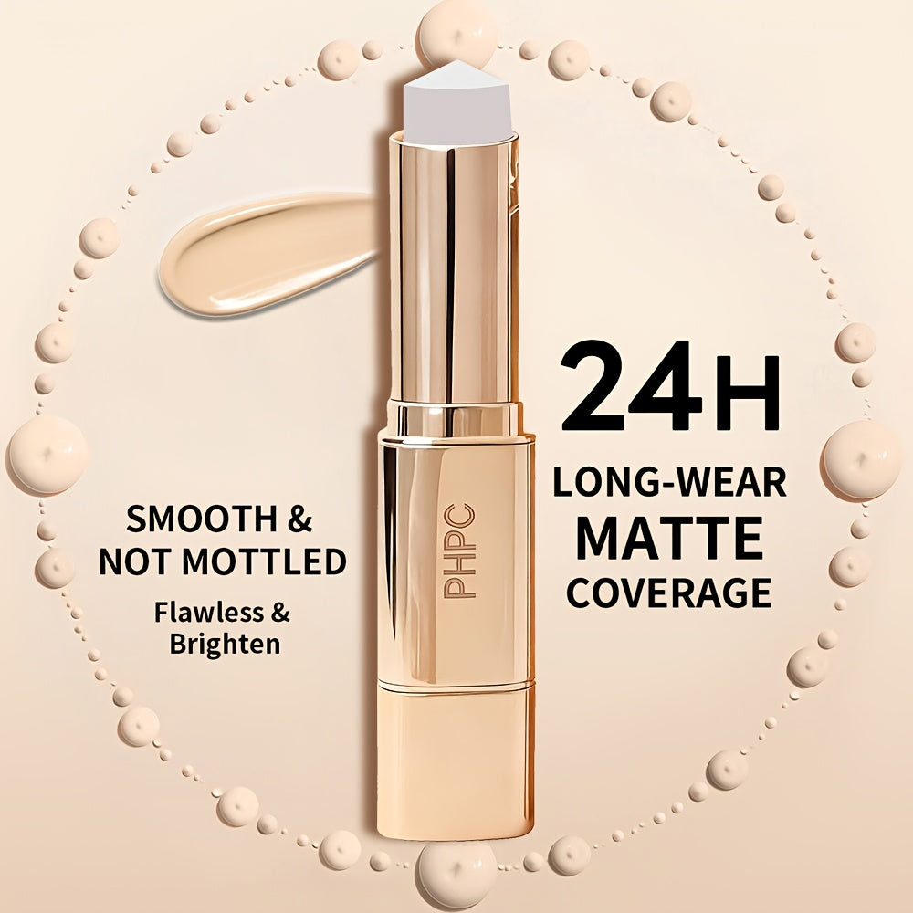 Dual-Ended Foundation Concealer Stick • Available in 3 Colors • Detachable And Washable Brush Head • Waterproof And Sweatproof • High Coverage And Moisturizing • Natural Matte End • Suitable for All Skin Tones •