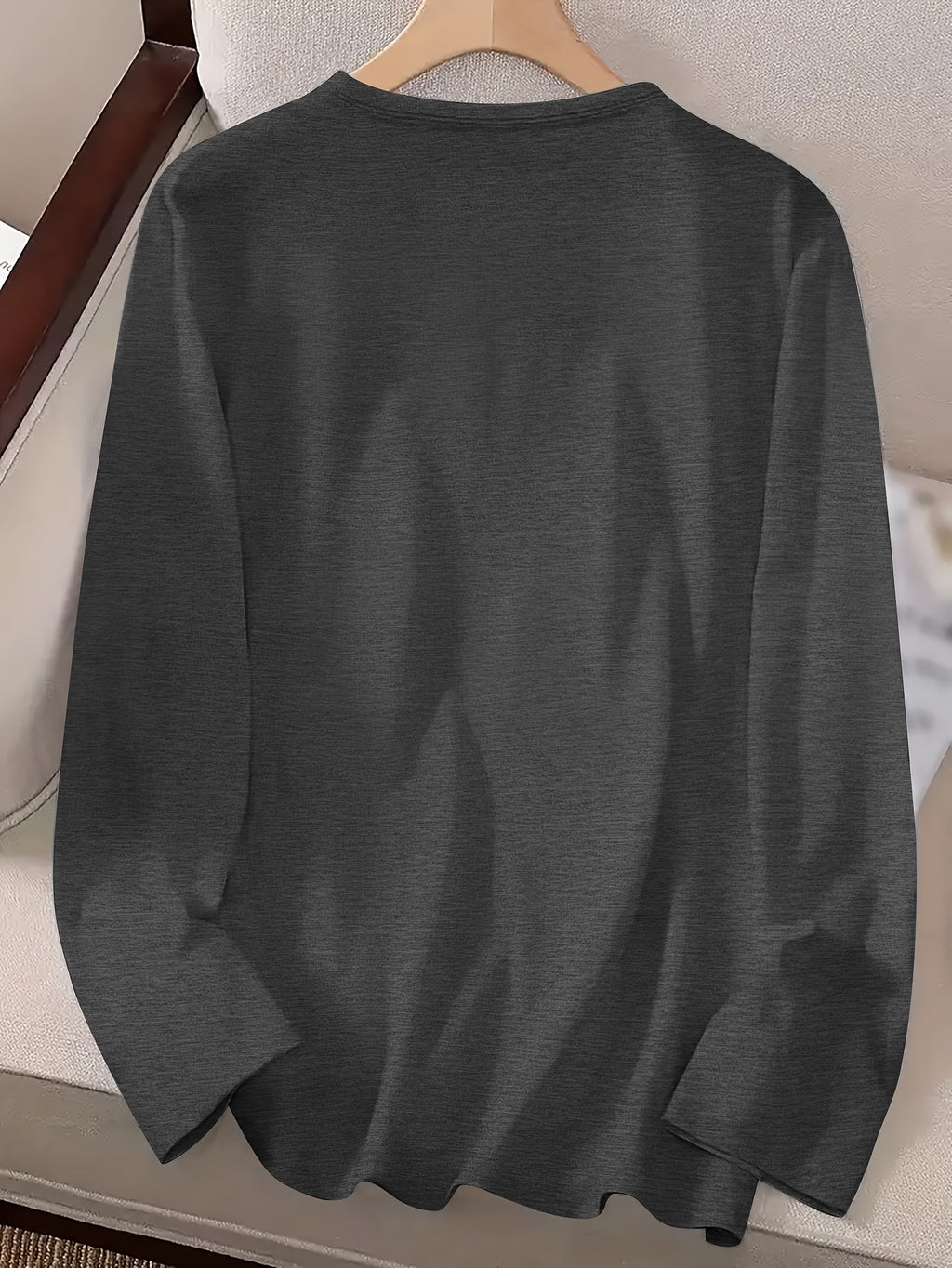 2025 New Women'S Casual Long-Sleeve T-Shirt with "BUILT IN THE FIFTIES" Print, Stretchy And Comfortable Loose-Fitting Round-Neck Top, a Must-Have Shirt for Spring, Autumn, And Winter, Suitable for Daily Home Wear And Outdoor