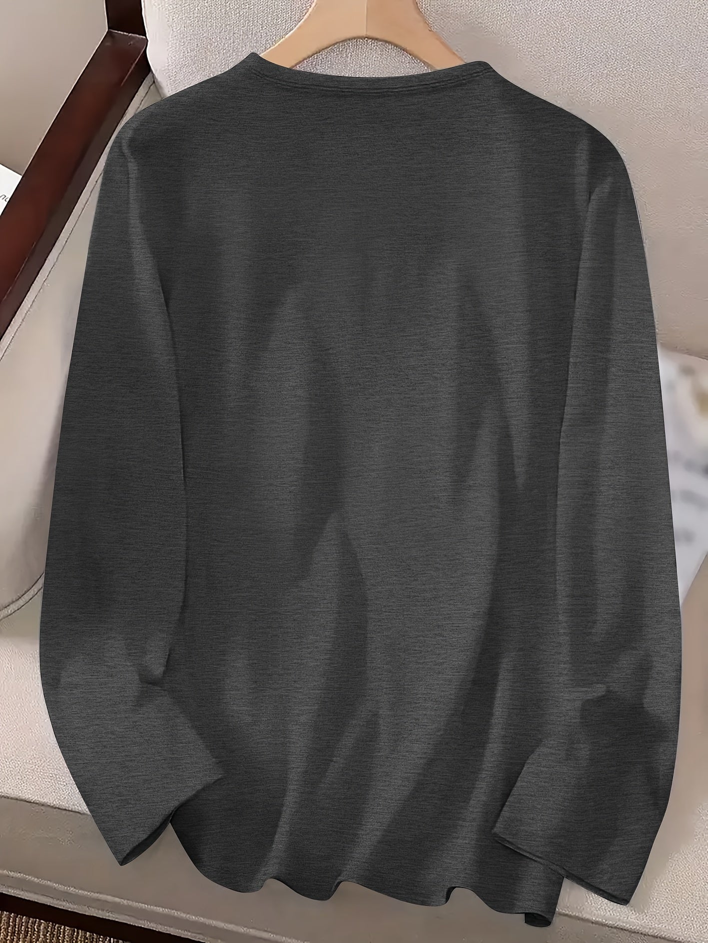 2025 New Women'S Casual Long-Sleeve T-Shirt with "BUILT IN THE FIFTIES" Print, Stretchy And Comfortable Loose-Fitting Round-Neck Top, a Must-Have Shirt for Spring, Autumn, And Winter, Suitable for Daily Home Wear And Outdoor