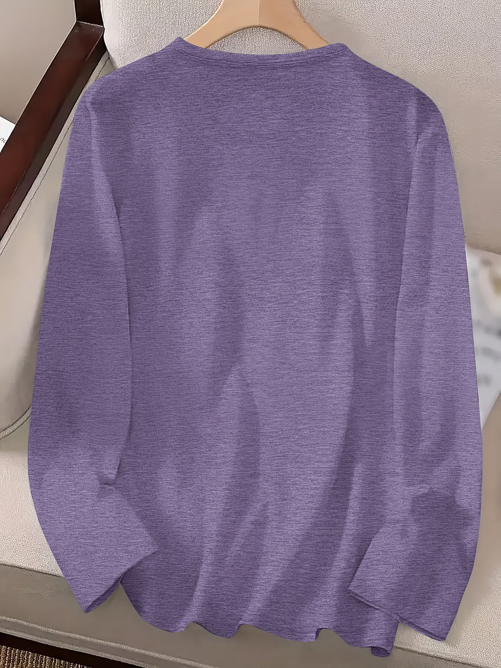 2025 New Women'S Casual Long-Sleeve T-Shirt with "BUILT IN THE FIFTIES" Print, Stretchy And Comfortable Loose-Fitting Round-Neck Top, a Must-Have Shirt for Spring, Autumn, And Winter, Suitable for Daily Home Wear And Outdoor