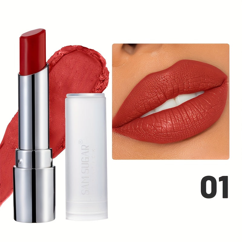 [6-Color Velvet Lipstick] 6-Color Velvet Lipstick Pen | Waterproof, Long-Lasting, Moisturizing, Matte Pearl, Slanted Tip, Rotating, Easy to Apply