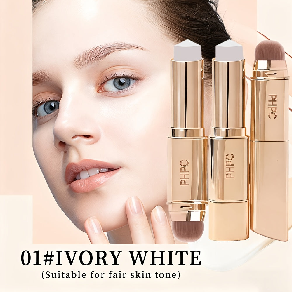 Dual-Ended Foundation Concealer Stick • Available in 3 Colors • Detachable And Washable Brush Head • Waterproof And Sweatproof • High Coverage And Moisturizing • Natural Matte End • Suitable for All Skin Tones •