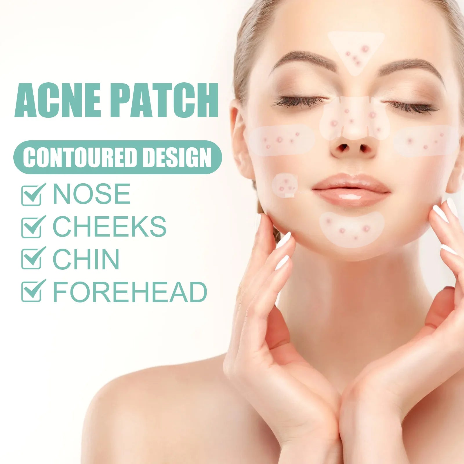 132Pcs Acne Pimple Patch Breathable Invisible Hydrocolloid Sticker Blemish Treatment Patches Relief Redness Pimple Care Stickers