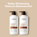 Coffee+ Thickening Shampoo & Conditioner Set–Strengthens,Adds Volume,Bounce & Shine,Moisturizing &Volumizing for Fine Hair