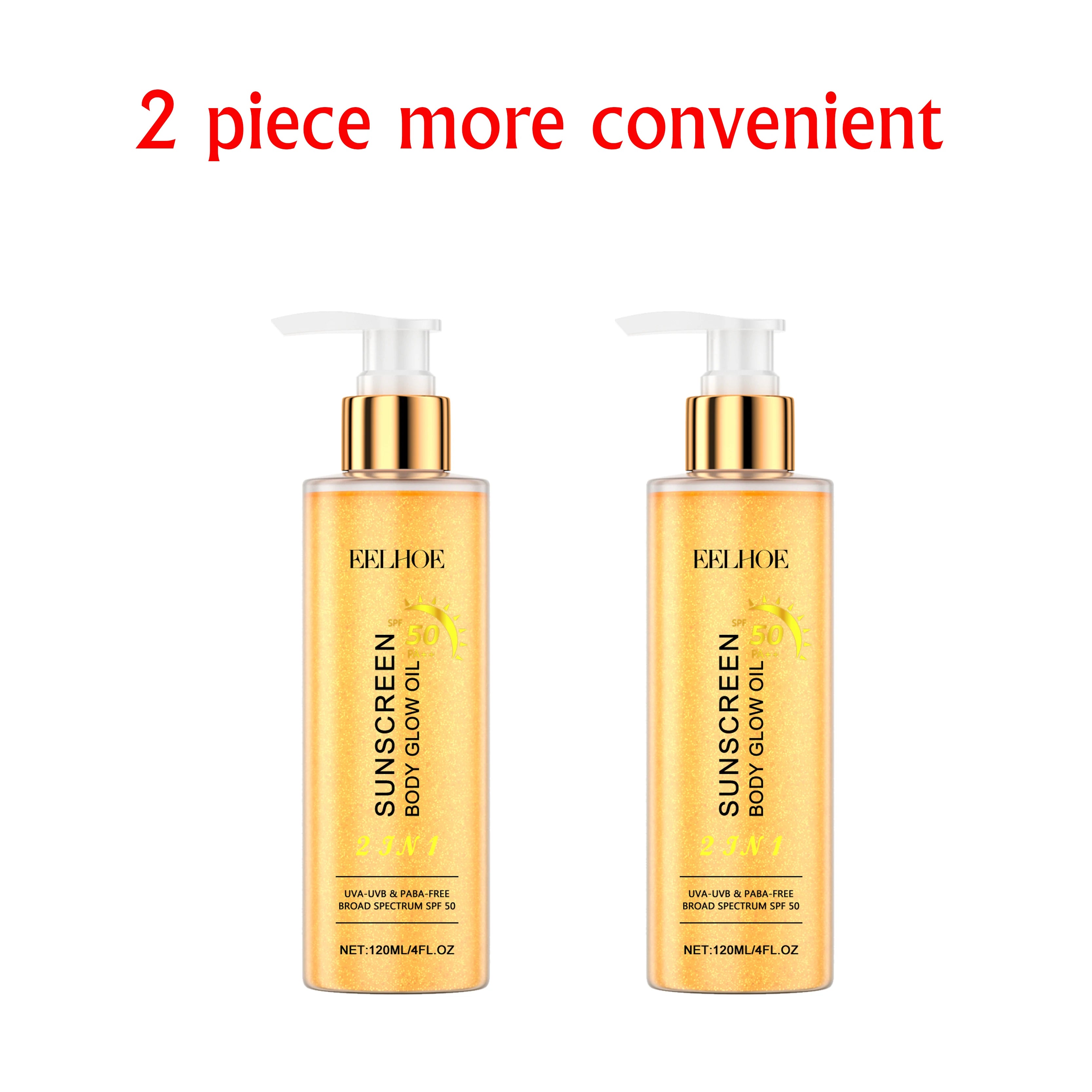 EELHOE Sunscreen Body Glow Oil Deep Nourish Moisturizing Skin Brightening Products Full Body Cleaning Bath Essential Oil