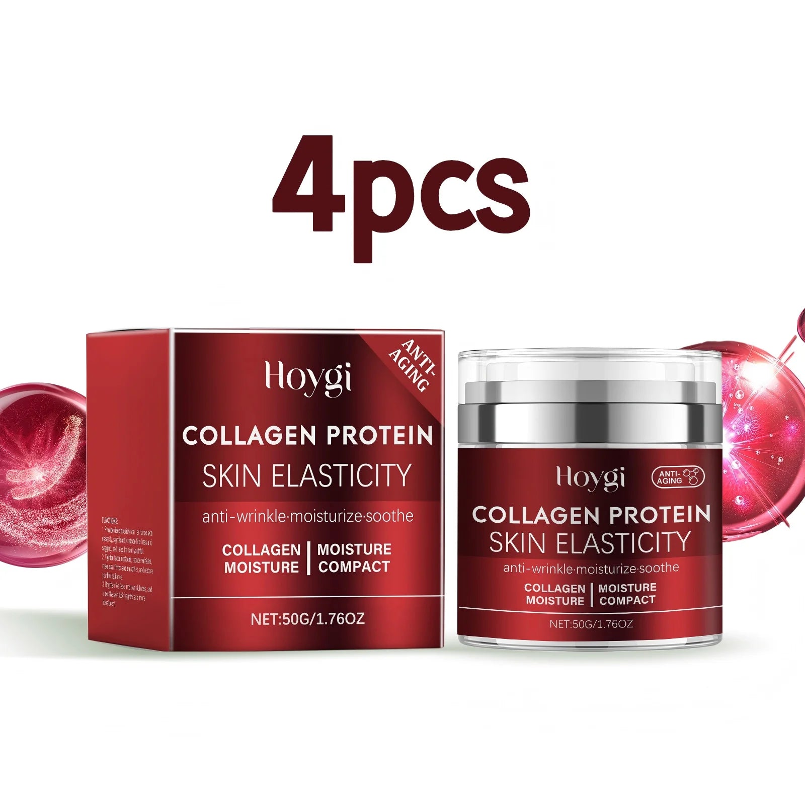Hoygi 50g Collagen Face Cream Repair Skin Barrier Daily Moisturizer For Dry Skin Rejuvenation Anti Aging Firming Face Cream
