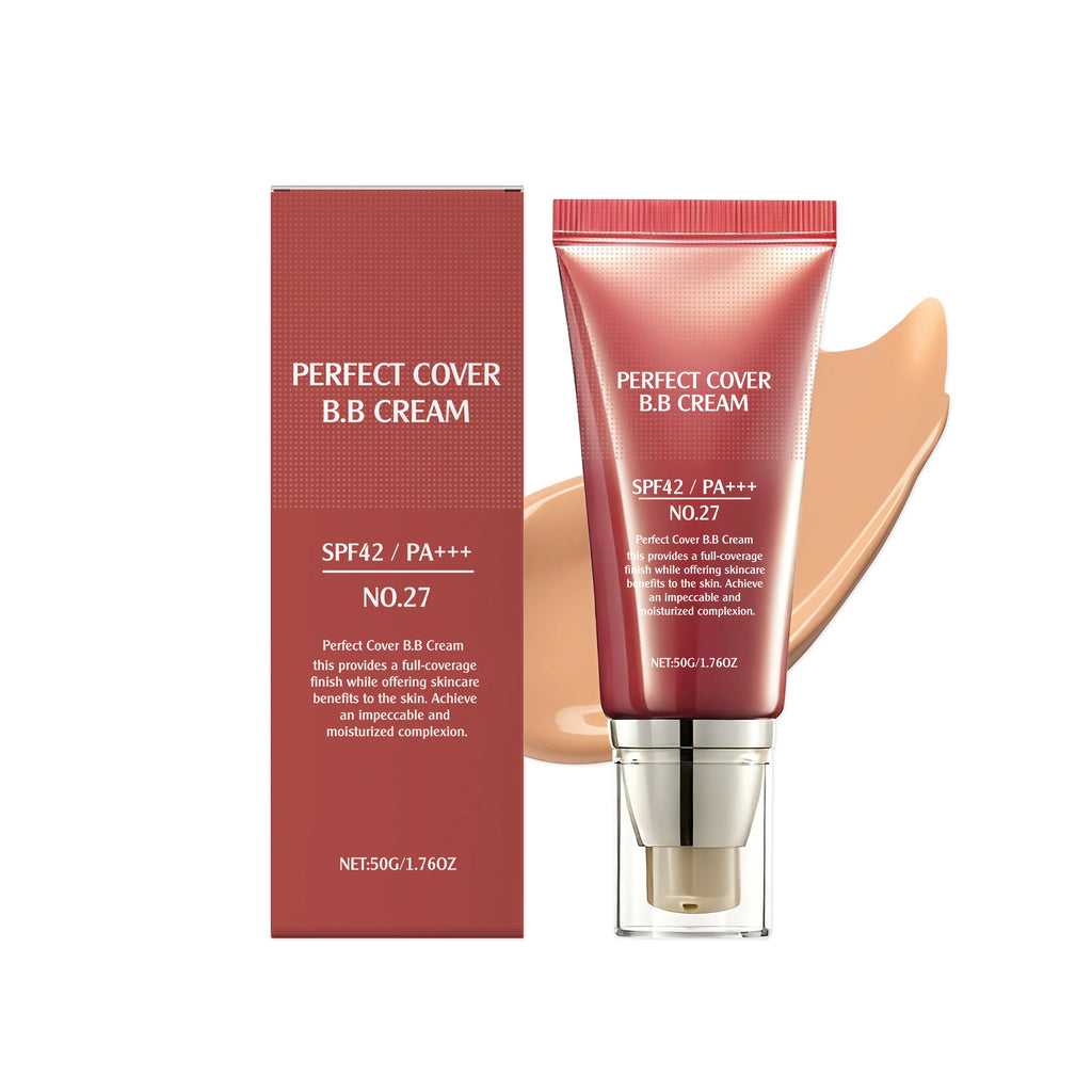 Sunblock BB Cream Moisturizing Brightening Skin Oil Control Lasting Makeup Perfect Coverage Non-greasy Gentle Face Foundation