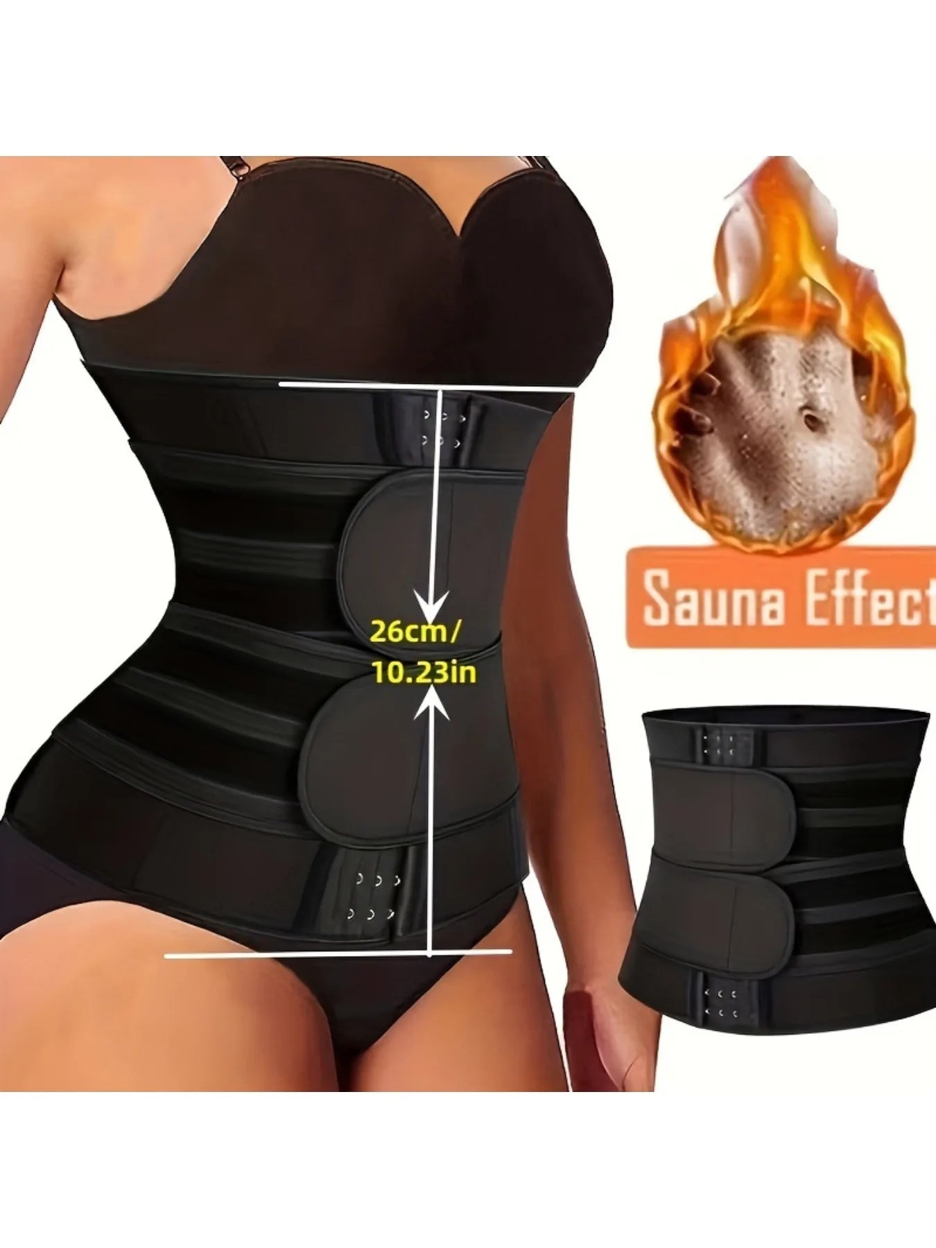 Women Shaping Casual Sports Postpartum Fitness Double Belt Adjustable Triple Hook Waist Trainer Belt for Cross Border