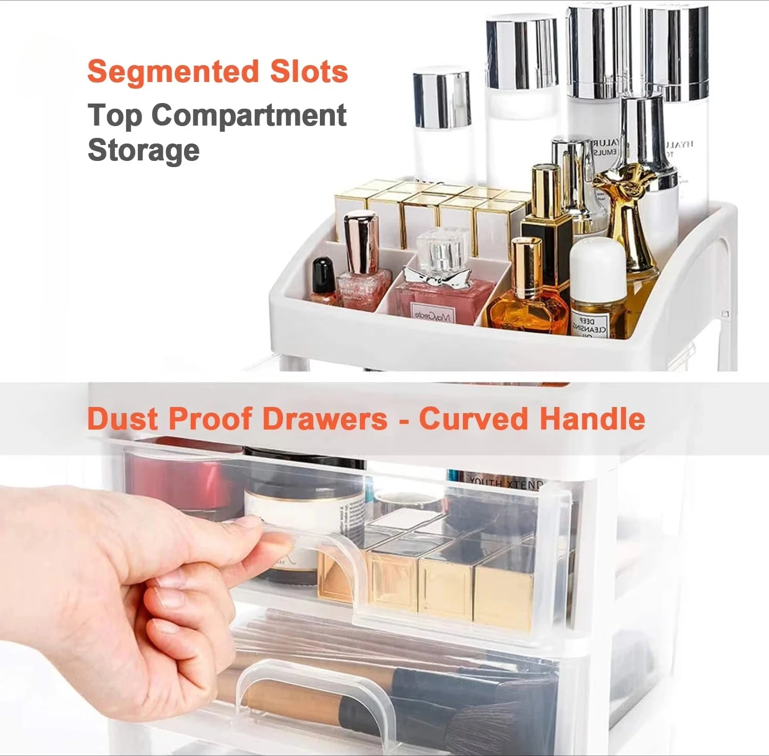 Desktop Storage Box Storage Drawer Hair Decoration Multi-layer Storage Cabinet Cosmetics Jewelry Box Stationery Multi-functional