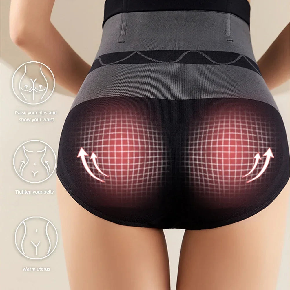 Women's High Waist Belly Slimming Panties Body Shapers Waist Trainer Butt-lifting Non-trace Warm Underwear Hot Underpants Postp