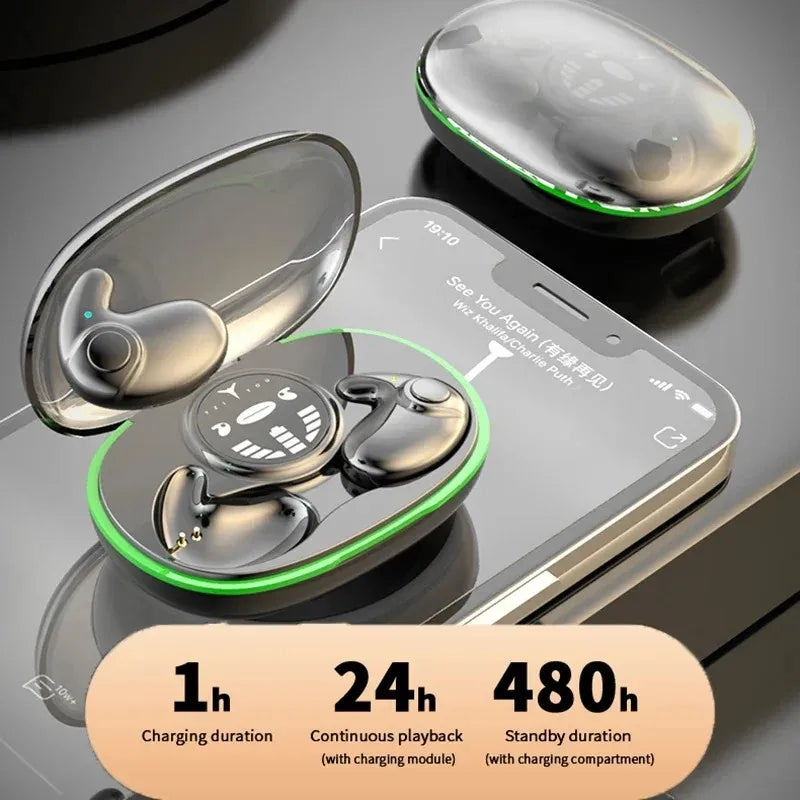 Sleep Earbuds for Side Sleepers Invisible Bluetooth Ear Buds