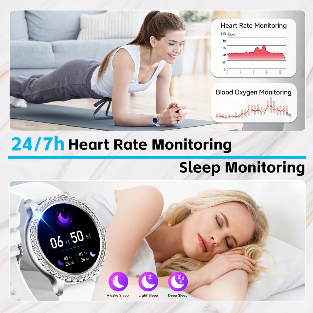 Smart Watch for Women Smartwatch Fitness Tracker for iPhone Android Phones
