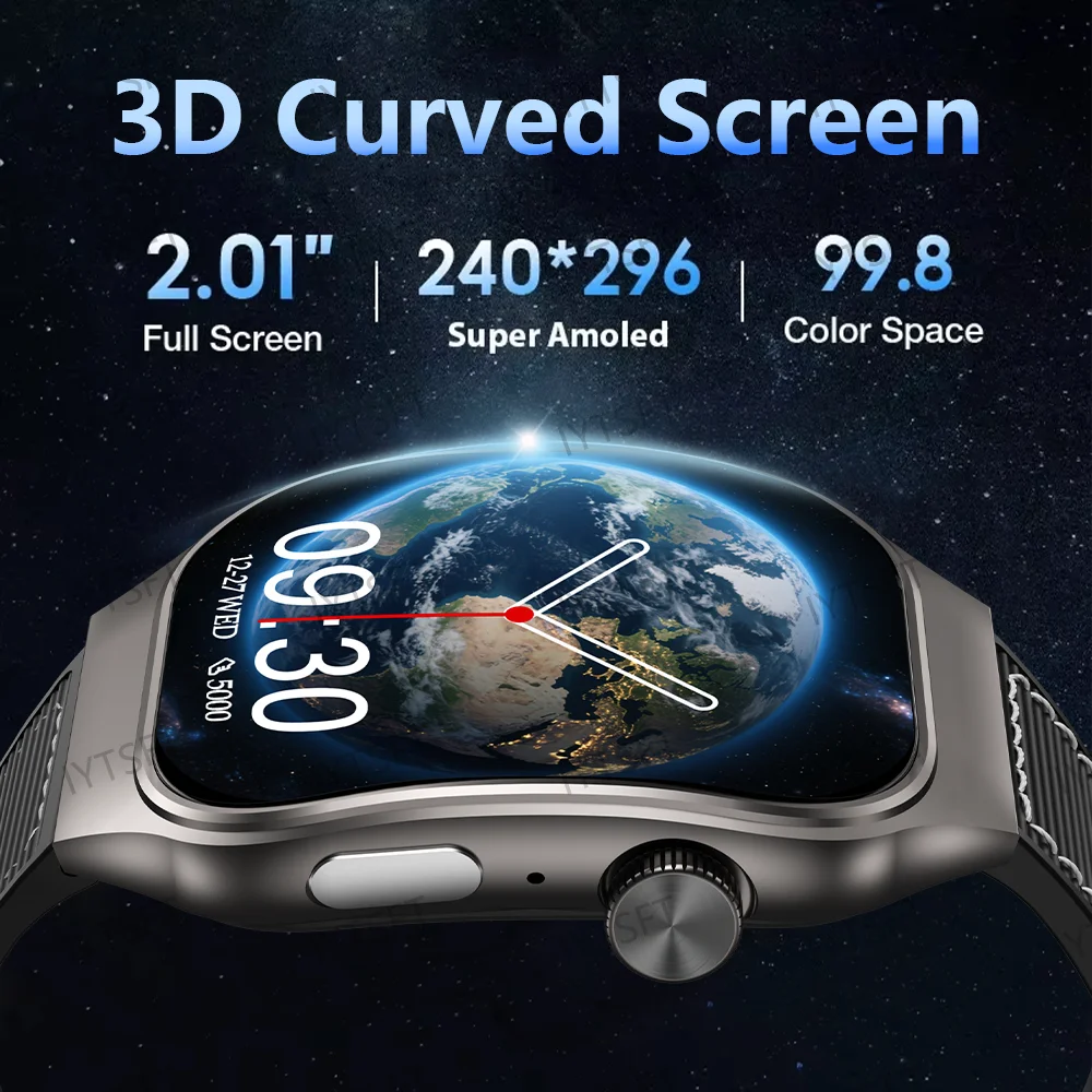 Curved Screen Women's Smart Watch Bluetooth Calling Customizable Watch Faces