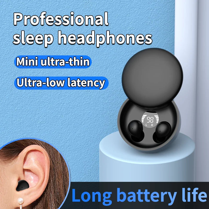 Bluetooth 5.4 Wireless Earphones Small Earbuds Sleeping