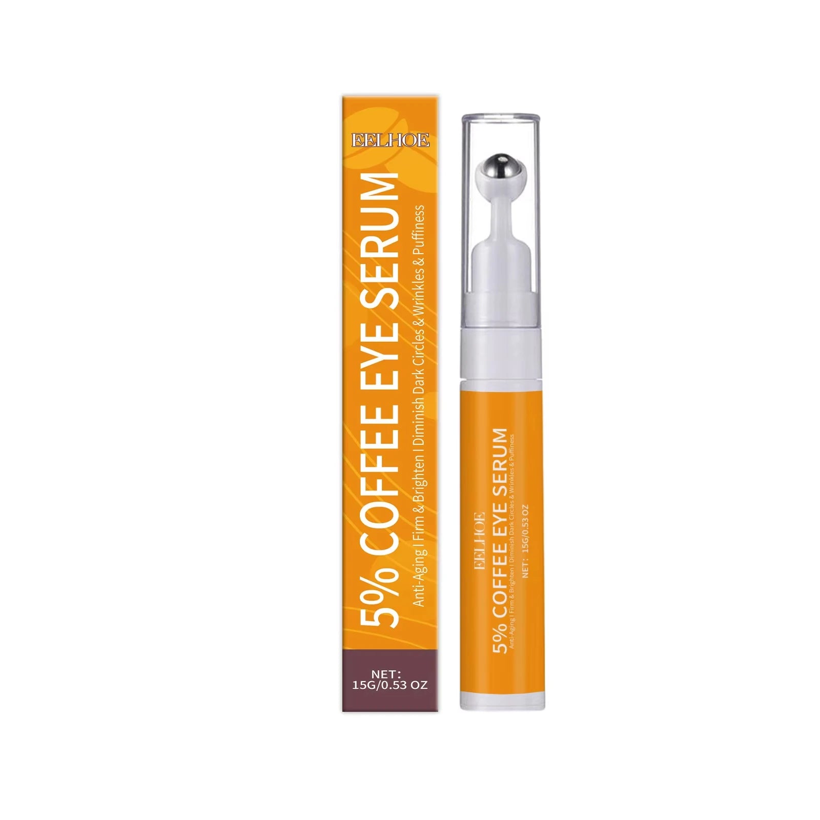 5% Coffee Eye Serum Collagen Lightens Dark Circles Bags Puffiness Fade Eye Fine Line Tighten Moisturizing Under Eyes Skin Care
