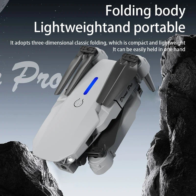 E88 PRO 8K Camera Drone Gift Set Two Batteries Foldable with Carry Case WiFi FPV & Auto Hover Easy To Fly for Beginners