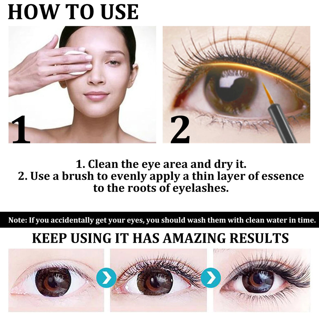 EELHOE Eyelash Enhancer Serum Extension Lash Eyebrow Fast Growth Longer Fuller Thicker Natural Curling Lash Lifting Makeup