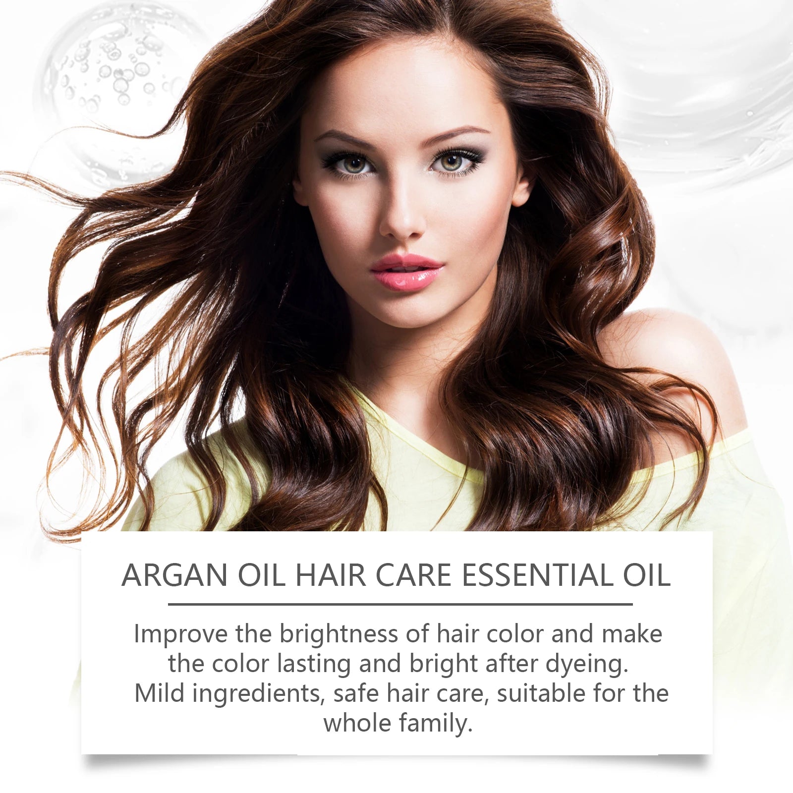 EELHOE Argan Oil Hair Care Set Moisturizing Repair Damaged Hair Reduce Split Ends Strengthen Hair Scalp Smoothing Hair Care Set