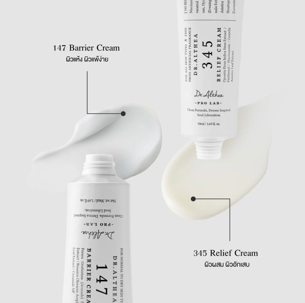 Original Dr.Althea 147 Barrier 345 Relief Cream Antioxidant Whitening Cream Moisturizing Intensive Repair Original Essence Mist