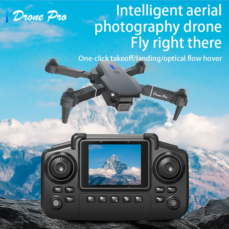 E88 PRO 8K Camera Drone Gift Set Two Batteries Foldable with Carry Case WiFi FPV & Auto Hover Easy To Fly for Beginners