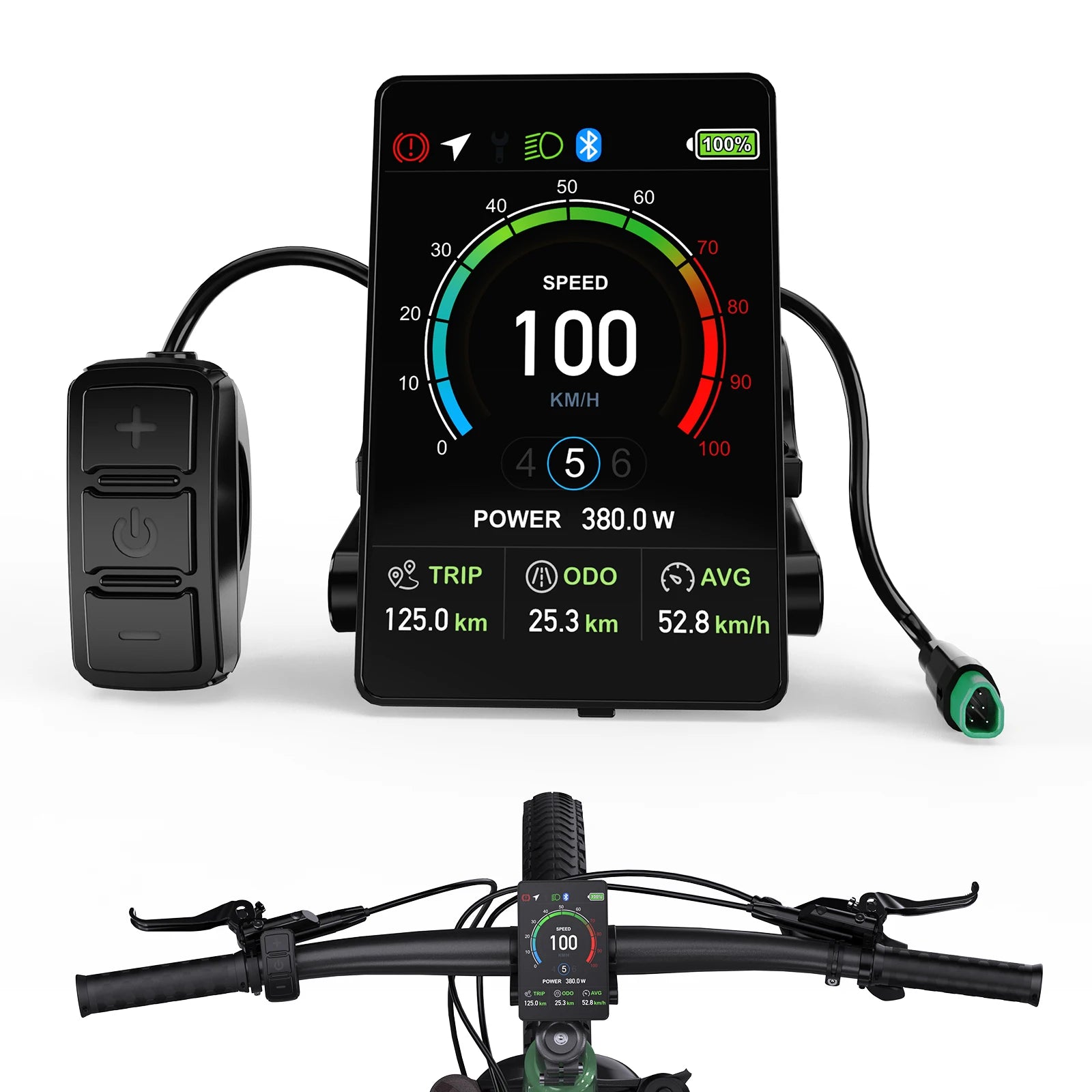 Bluetooth Electric Bike Computer Male Bicycle Speedometer