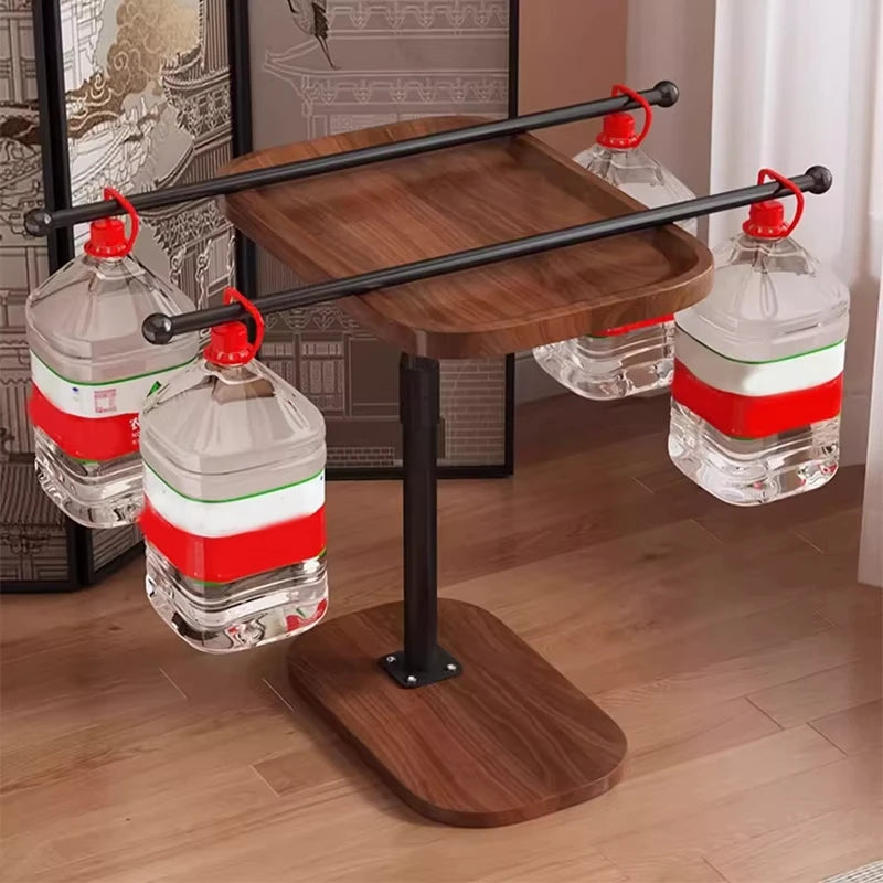 C-shaped coffee table, vertical storage shelf, sofa bed sliding sofa side table, small space small table, tight bedside table