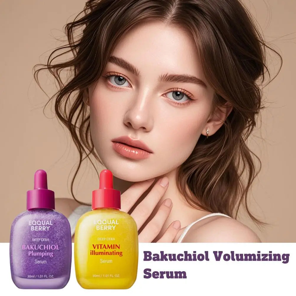 Eqqual Berry Shrink Firming Pores Essence, VITAMIN Illuminating Serum Bakuchiol Plumping Serum Brightening, Skin Care