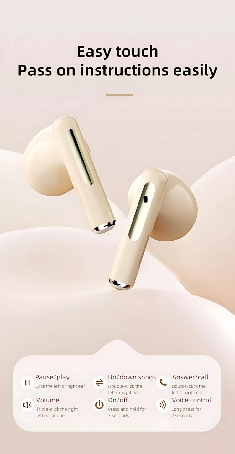 TWS Wireless Bluetooth Headset LED Dislpaly Binaural Waterproof Noise Reduction Earphone Sports Stereo Noise Canceling Headphone