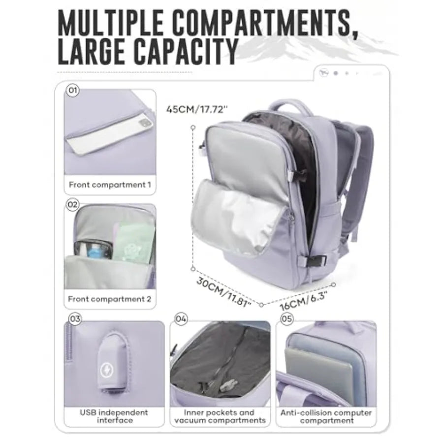Vacuum Travel Backpack with Electric Pump for Women Men Vacpack Seal Compression Bags Waterproof Travel Backpack Carry on Fligh