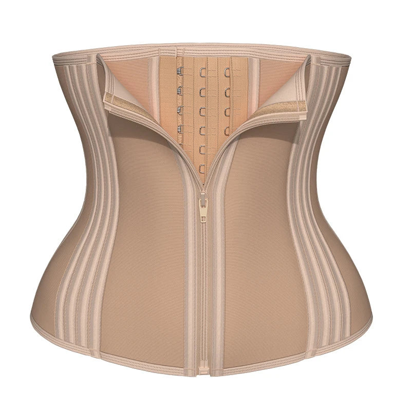 Colombiana Faja Corset Waistcoat Steel Rib Buckle Zipper Shaping Waistband/ Waist Trainer Reducing and Shaping Girdles for Women