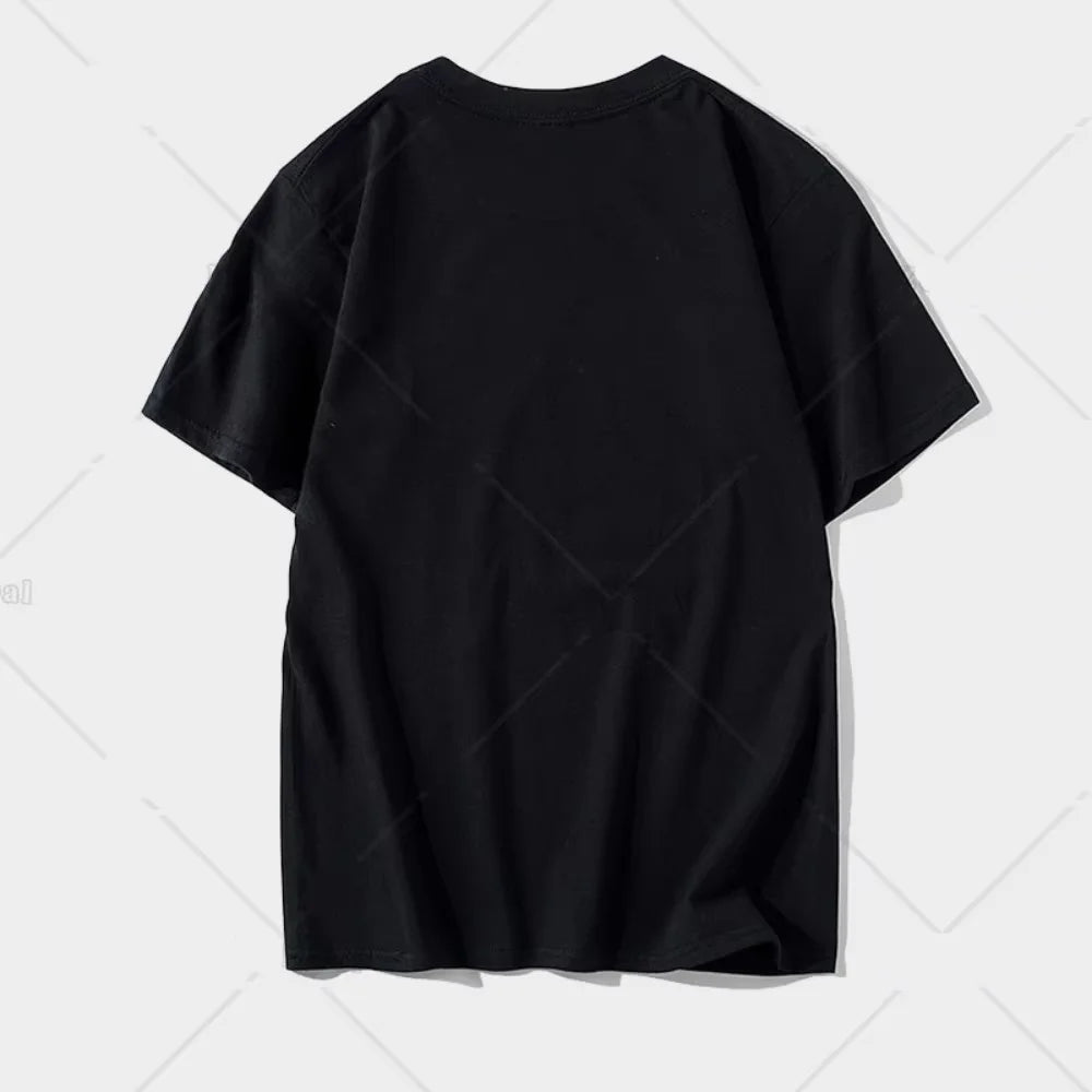 2026New Simple Fashion Cross Pattern TShirts for Men Trend Crew Neck 3D Printed Short Sleeve T-shirts Loose Streetwear Tees Tops