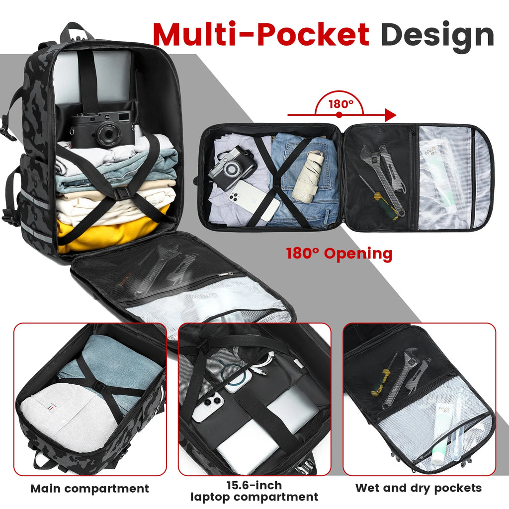 Motorcycle Helmet Backpack Large Capacity Waterproof Helmet Holder Cycling Riding Helmet Backpack Travel Bag  Motorbike Bag