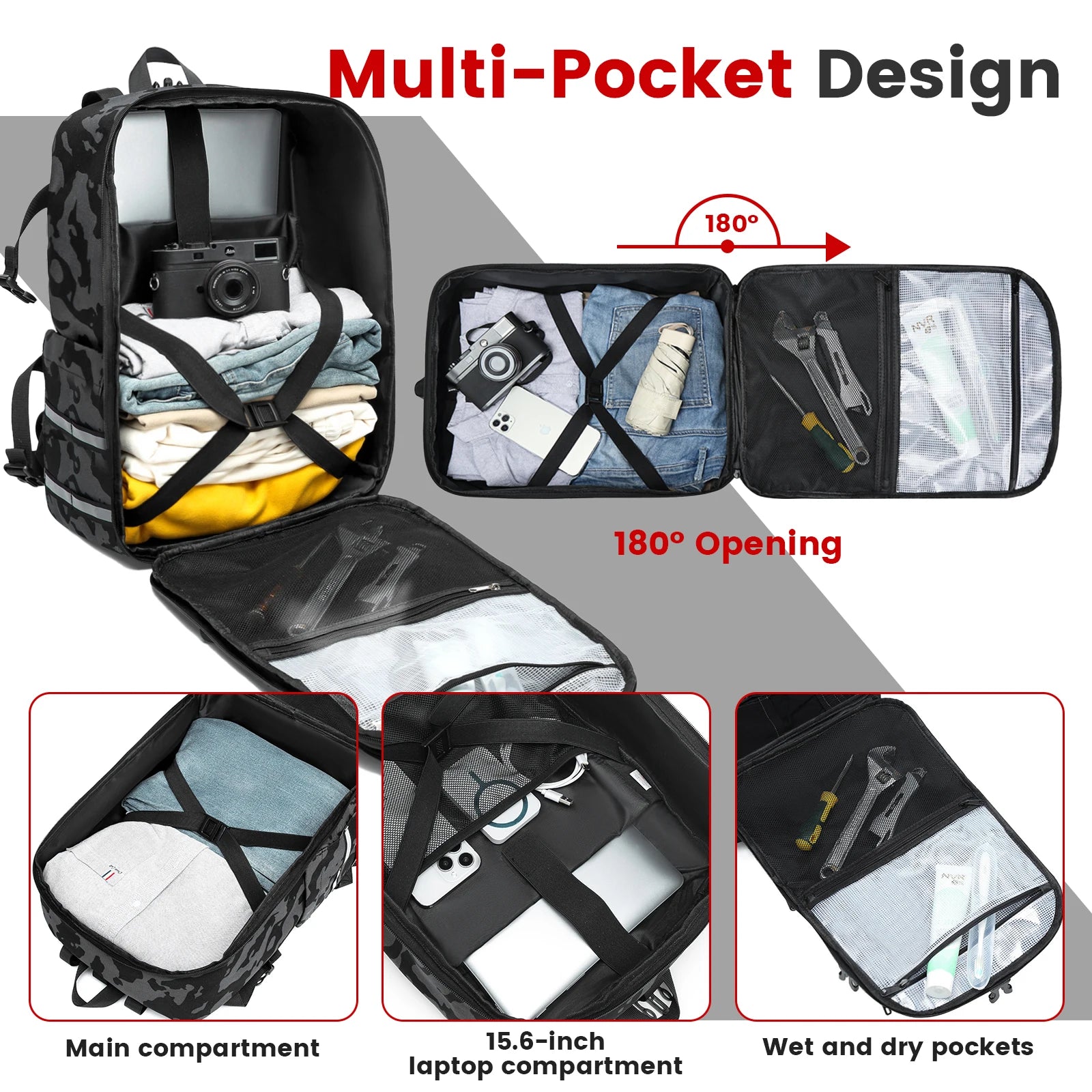 Motorcycle Helmet Backpack Large Capacity Waterproof Helmet Holder Cycling Riding Helmet Backpack Travel Bag  Motorbike Bag