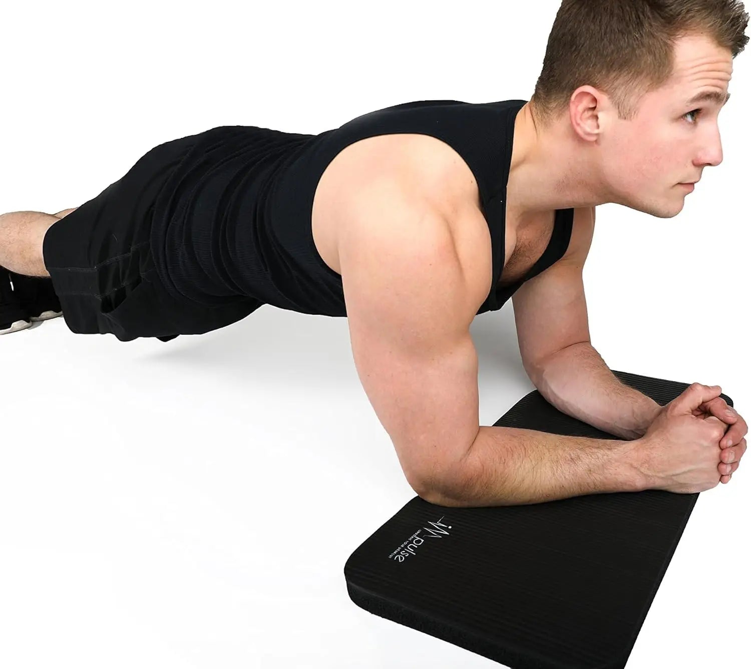 Thick Yoga Knee Pads Cushion, 1" Foam Mat for Kneeling & Elbows, Non-Slip Portable Exercise Pad for Pain Relief