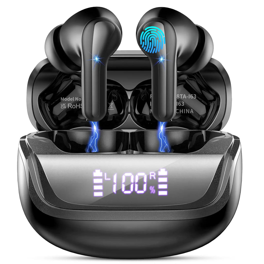 Wireless Earbuds, Bluetooth 5.3 Earbuds Stereo Bass,
