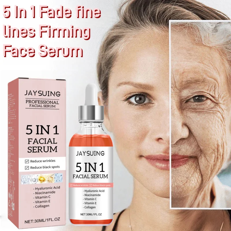 5 In 1 Fade fine lines Firming Face Serum Blemish Pigmentation Reducing Beauty Serum Removal Moisturising Skin Firming Blemish