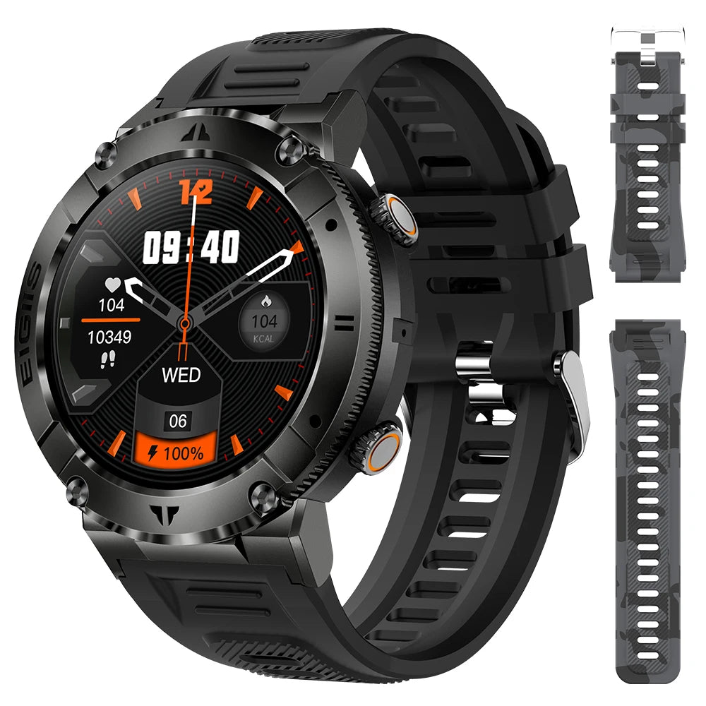 Smart Watch Men   Display Bluetooth Call Blood Pressure Sport Fitness
