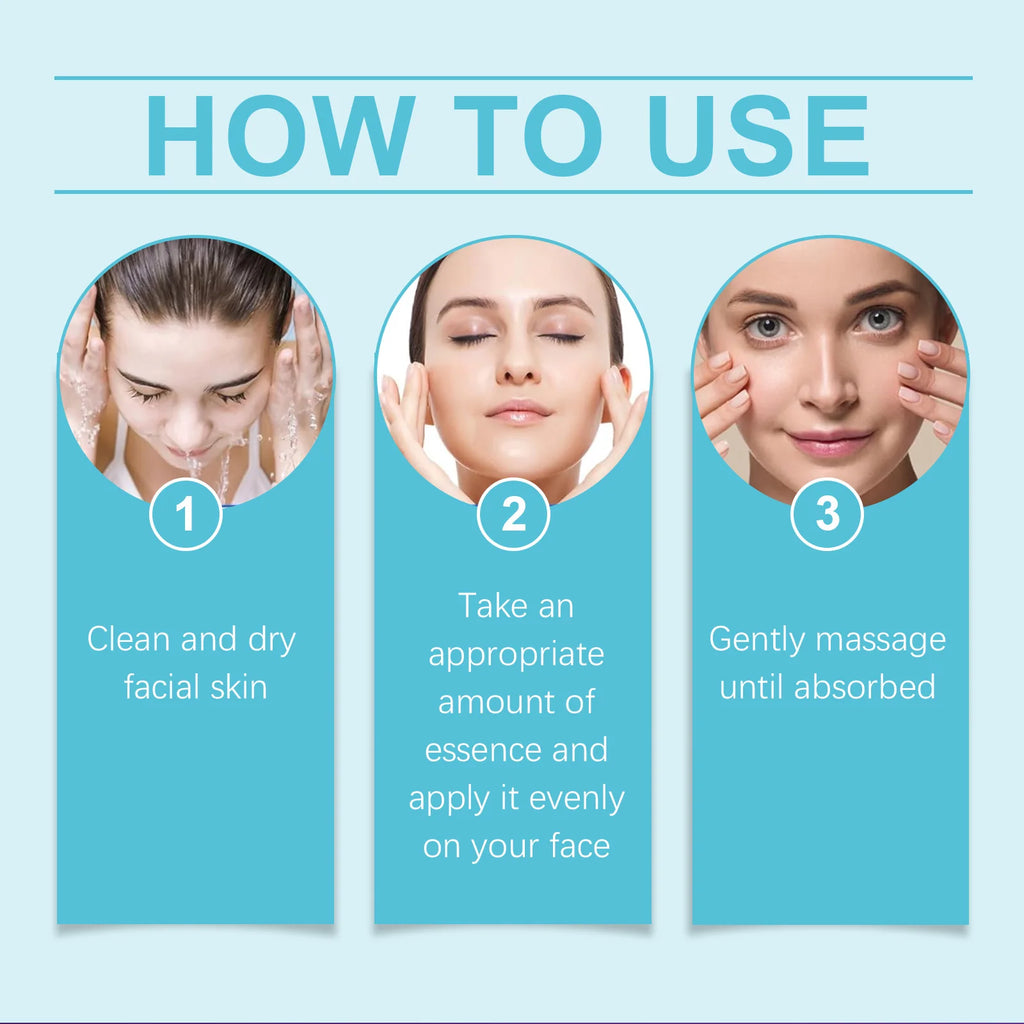 Line Reducing Firming Facial Serum Moisturizing Brightening Vitamin B5 Hyaluronic Acid Facial Serum Pore Tightening Skincare