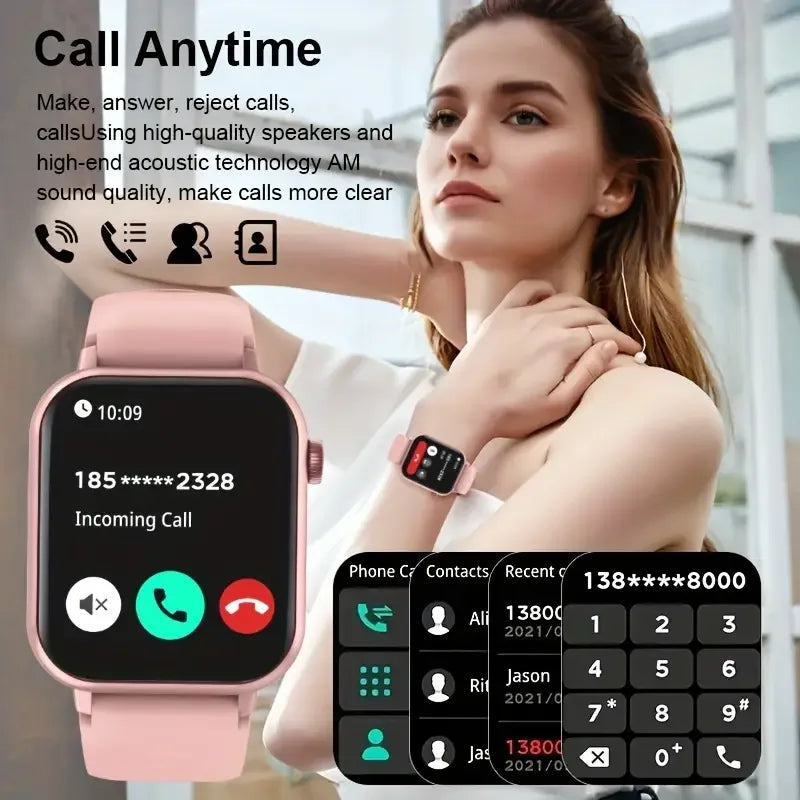 New Waterproof Smart Watch Bluetooth Call Women Men Watch