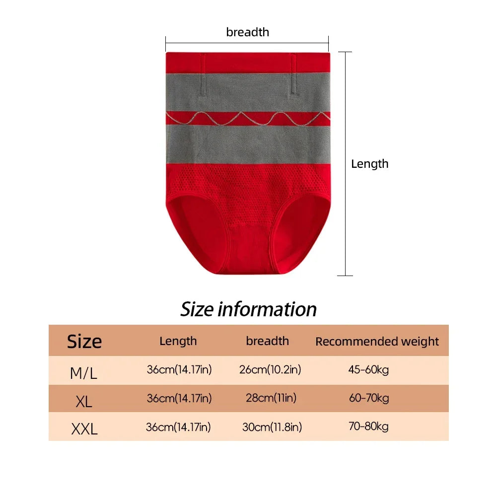 Women's High Waist Belly Slimming Panties Body Shapers Waist Trainer Butt-lifting Non-trace Warm Underwear Hot Underpants Postp