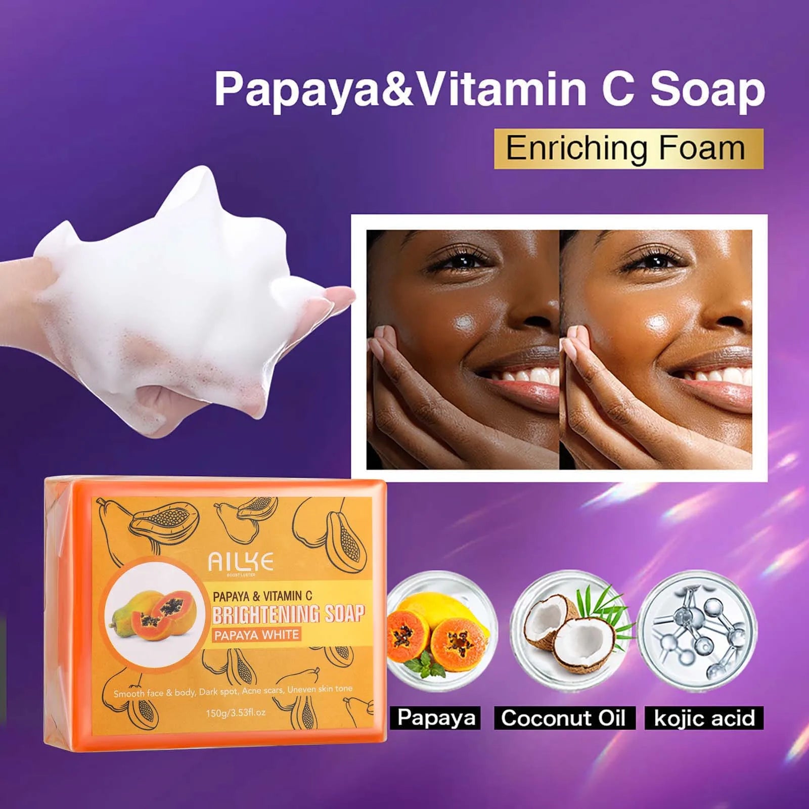 Double Glutathione Whitening Range, Improve Uneven Skin Tone, Moisturizing, Reduce Melanin, Freckles, Hyperpigmentation