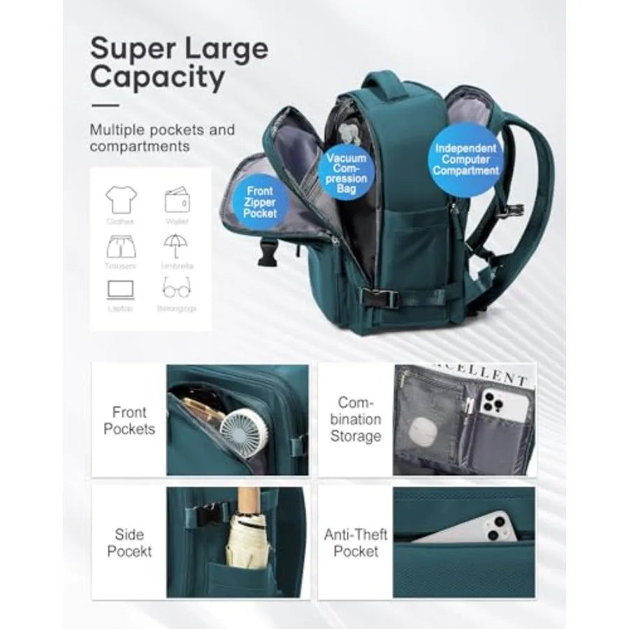 Small Vacpack Backpack with Vacuum Seal Backpack Travel Air Back Backpacks with Pump Travel Backpacks Compression Bag Men Carry
