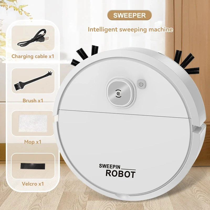 3-in-1 Robot Vacuum Cleaner 4000Pa Strong Suction Smart Sweeping Mopping Robot for Home Floor Dust Pet Hair Quiet Auto Cleaning