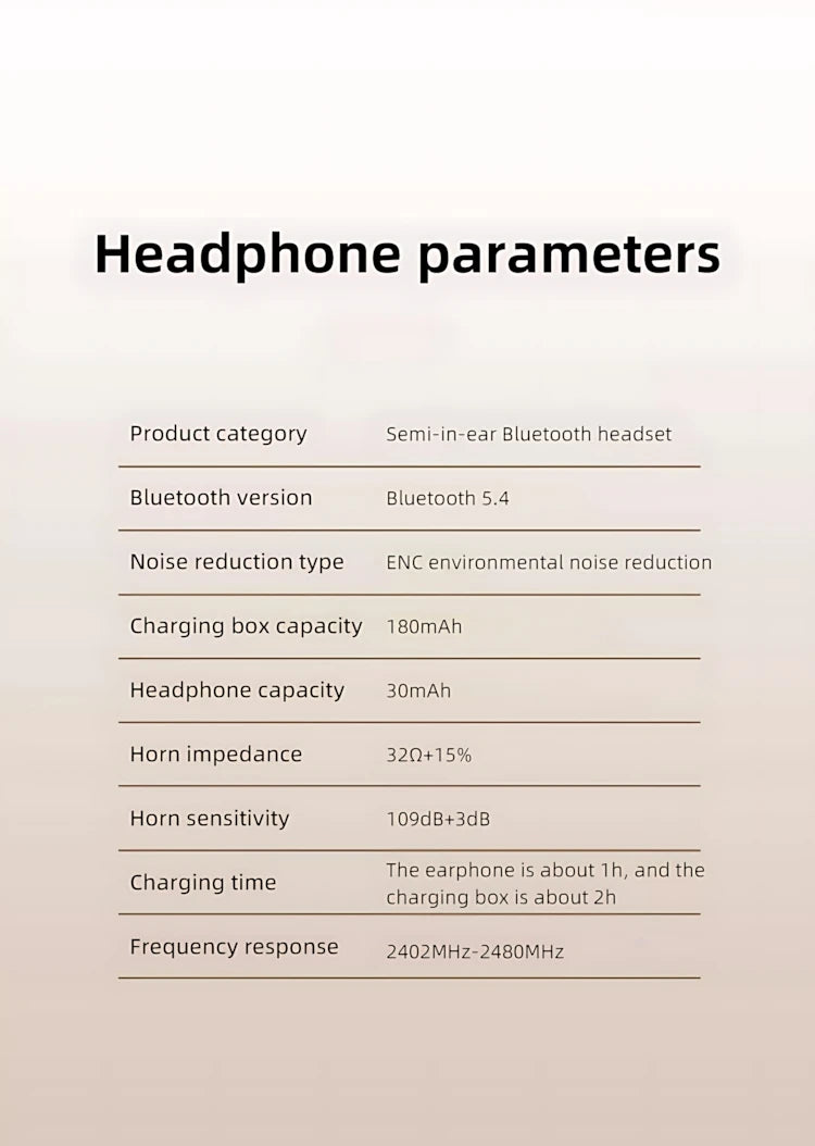 TWS Wireless Bluetooth Headset LED Dislpaly Binaural Waterproof Noise Reduction Earphone Sports Stereo Noise Canceling Headphone
