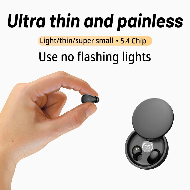 Bluetooth 5.4 Wireless Earphones Small Earbuds Sleeping