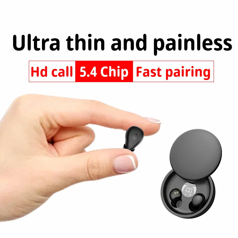 Bluetooth 5.4 Wireless Earphones Small Earbuds Sleeping