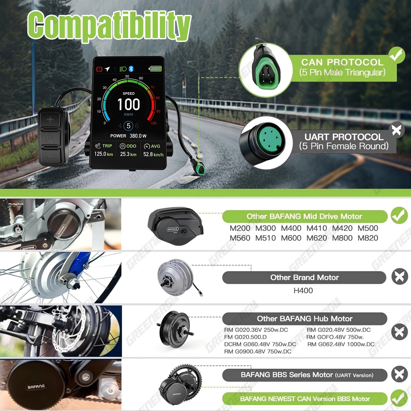 Bluetooth Electric Bike Computer Male Bicycle Speedometer