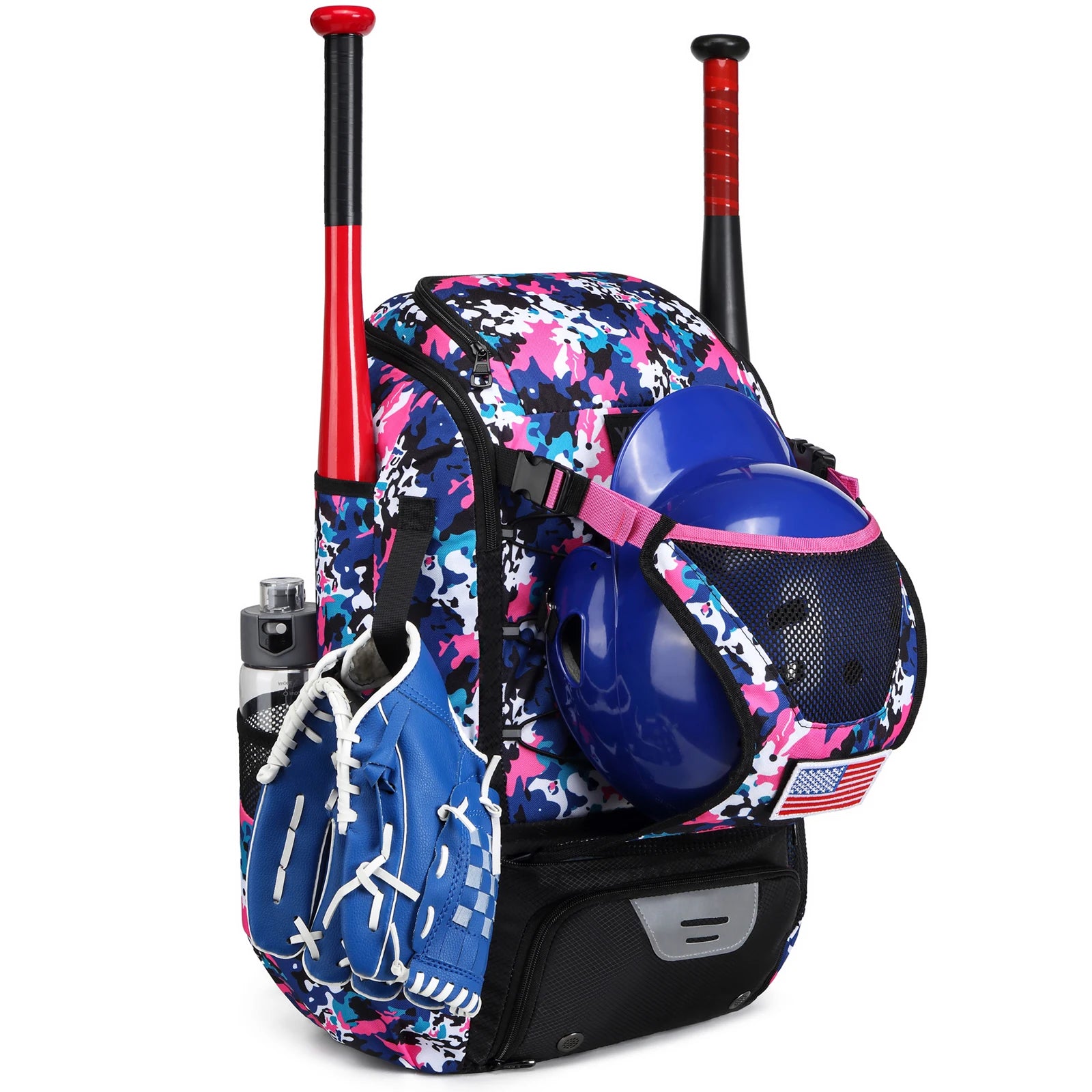 Baseball Equipment Bag Baseball Backpack with Shoe Compartment Softball Bat Bag for Youth Large Capacity Sport Baseball Backpack