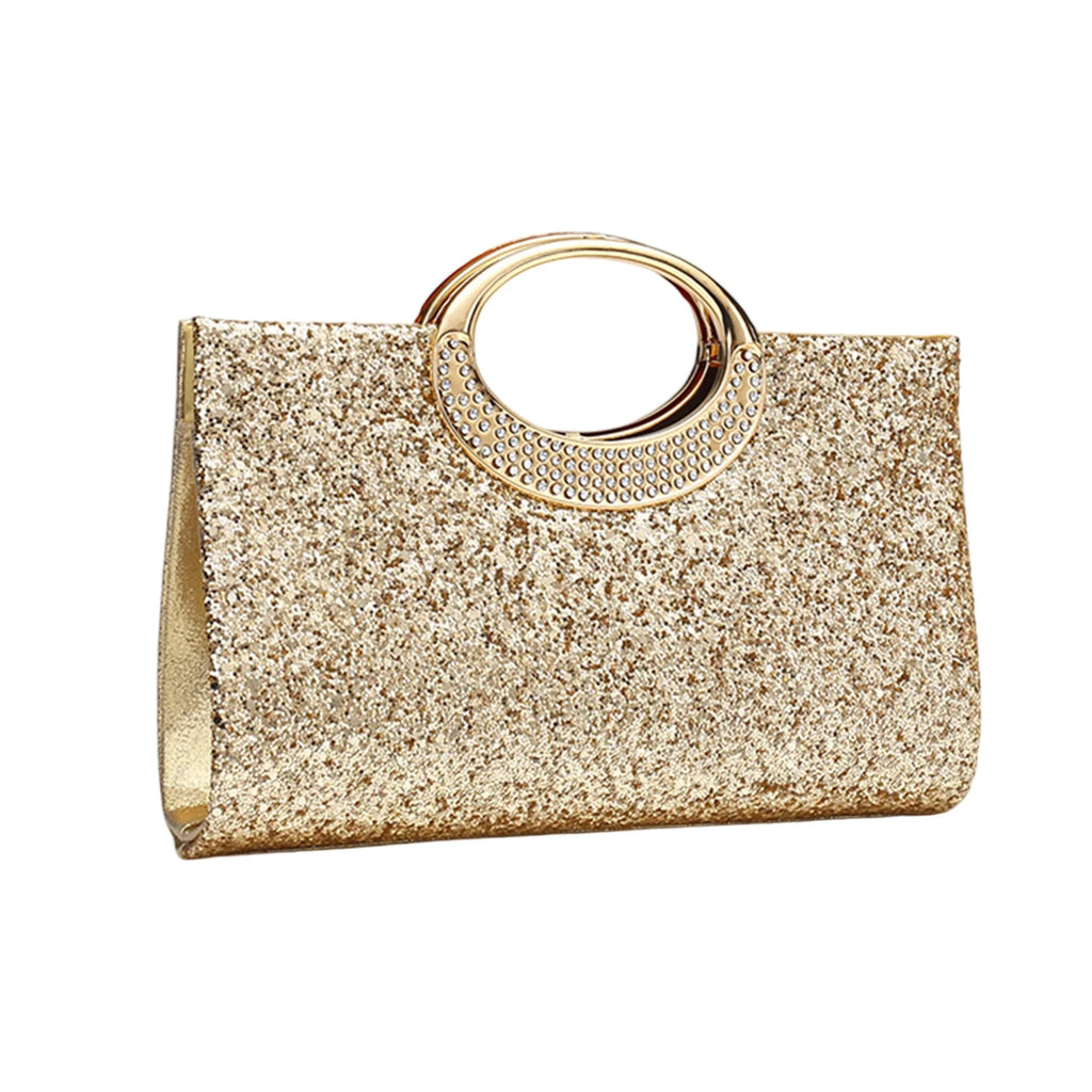 Elegant Rhinestone Embellished Clutch Purse with Detachable Chain Strap for Women s Evening Party Outfits
